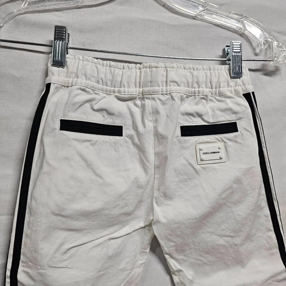 Dolce & Gabbana Kids Trousers Size 4 White 39